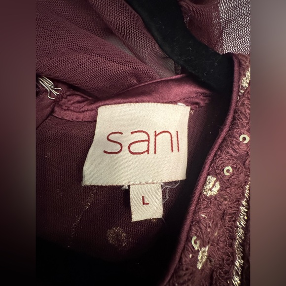 SANI 
Name' Samud Embroidered Long Sleeve Anarkali With Dupatta NWOT - Picture 9 of 9